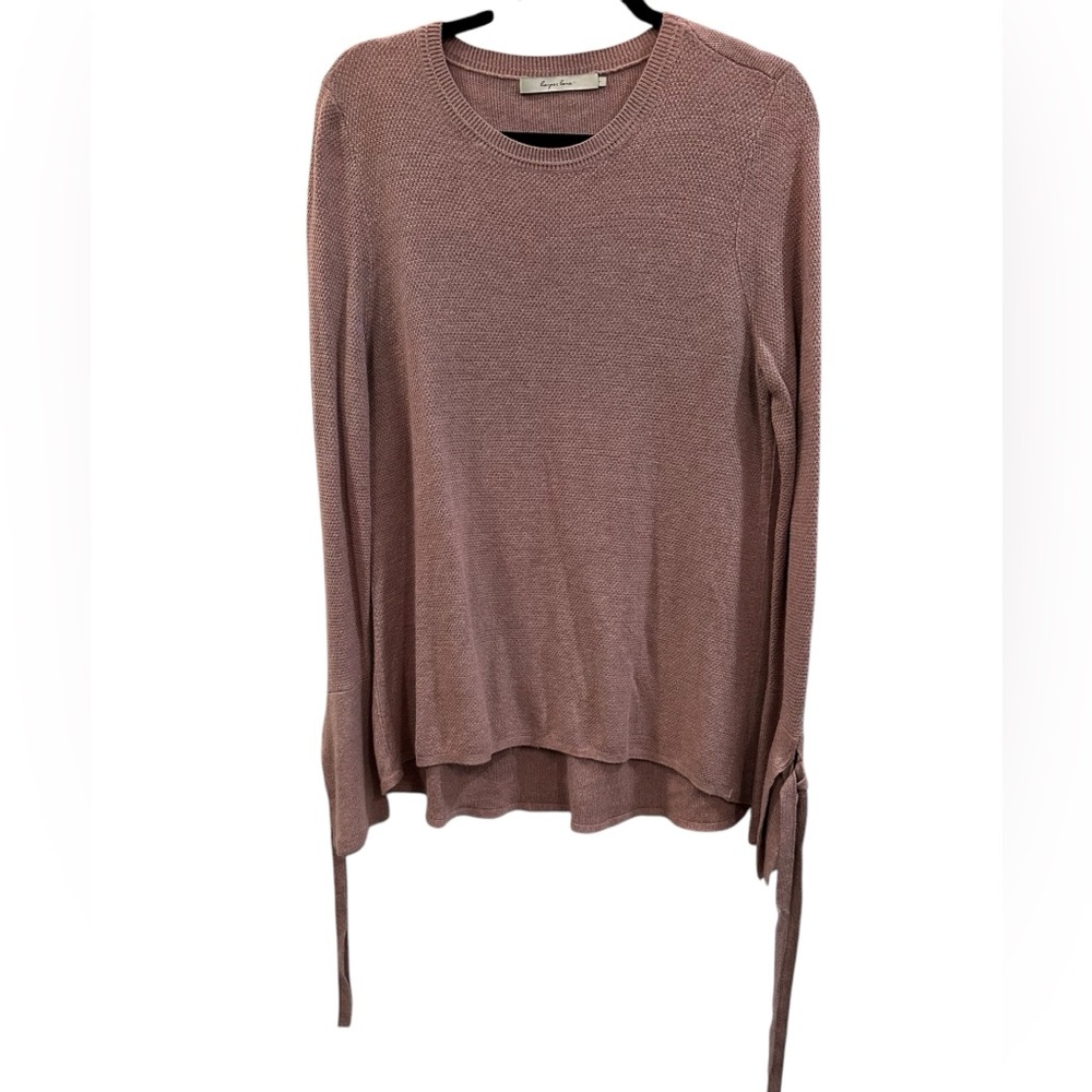 Harper lane tie sleeve sweater size L EUC